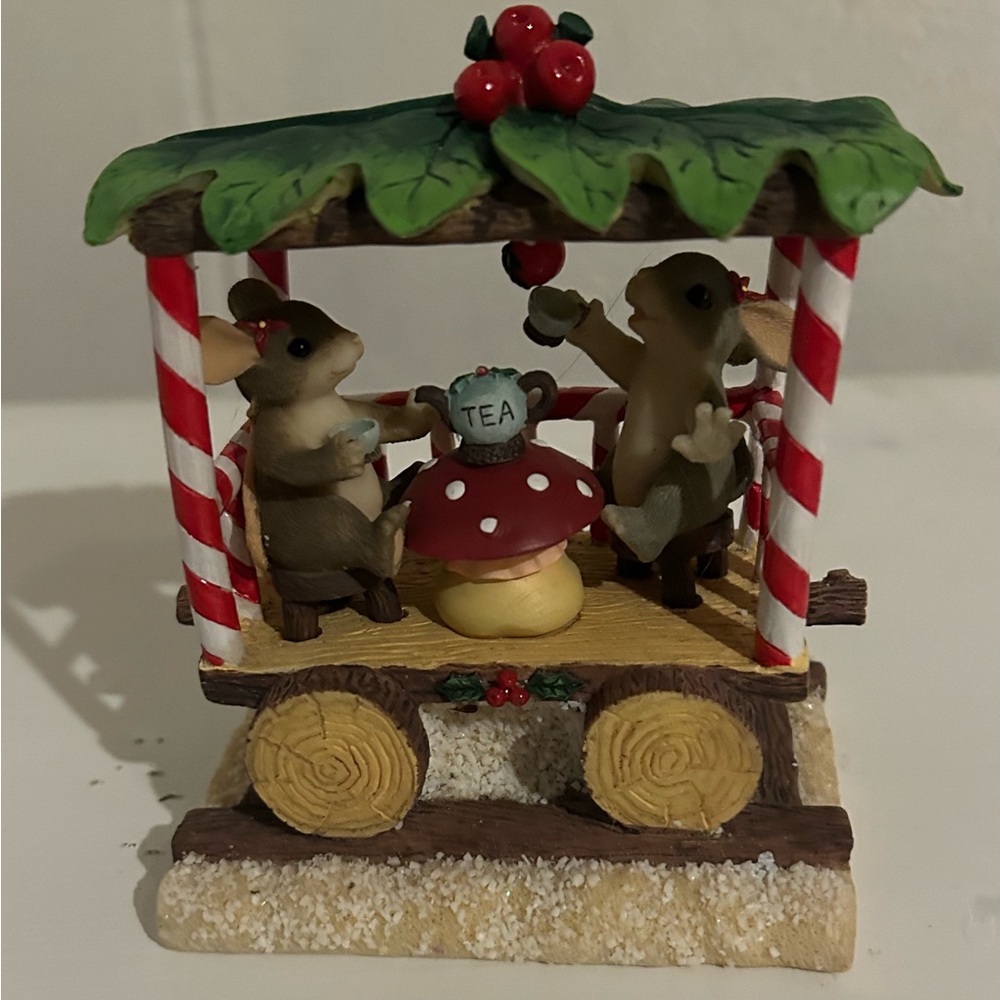 Charming Tails by Fitz and Floyd. “Tea Party Train Ride” figurine